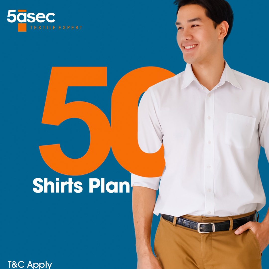 5asec 50 Shirts Plan for 3 months